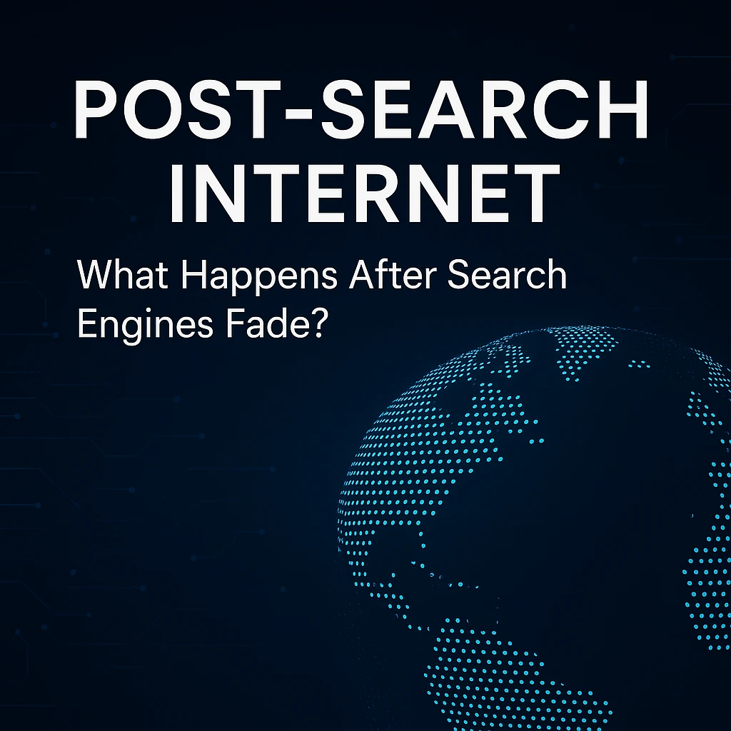 Illustration representing the future of the internet beyond traditional search engines